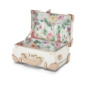SOLD EUC Steamline Sweetheart Vanity Ivory Luggage Purse